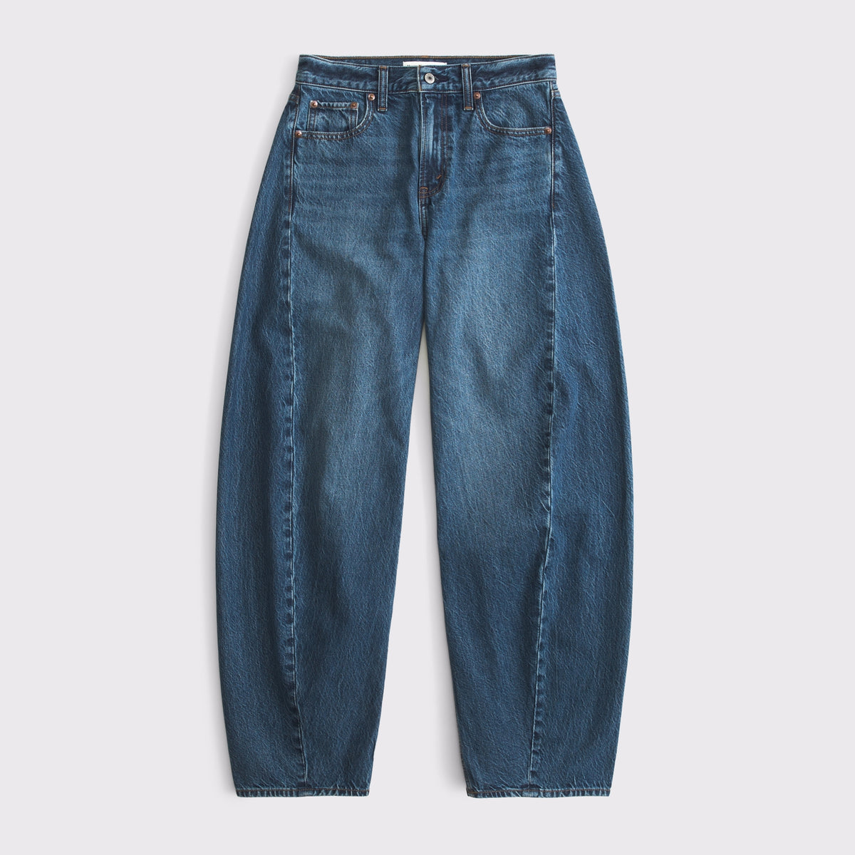 Abercrombie Curve Love High Rise Ultra Barrel Jean