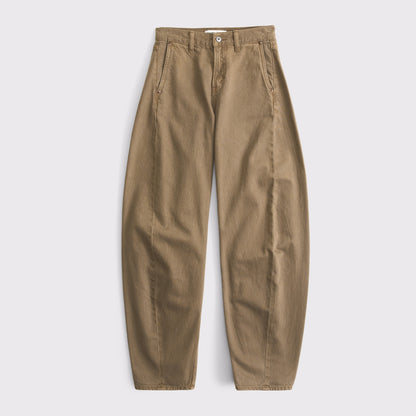 Abercrombie High Rise Ultra Barrel Jean