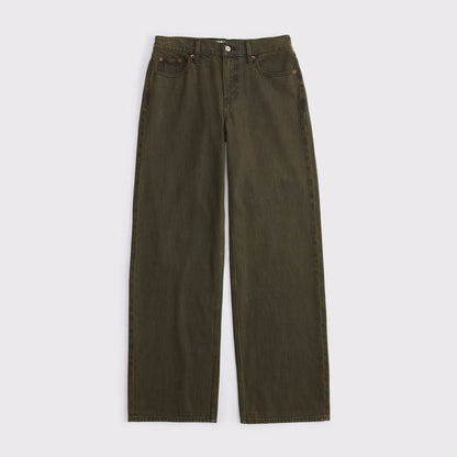 Abercrombie Low Rise Ultra Loose Cuffed Hem Jean