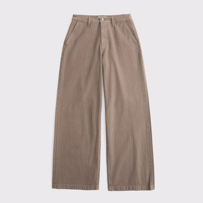 Abercrombie Curve Love High Rise Wide Leg Trouser Jean