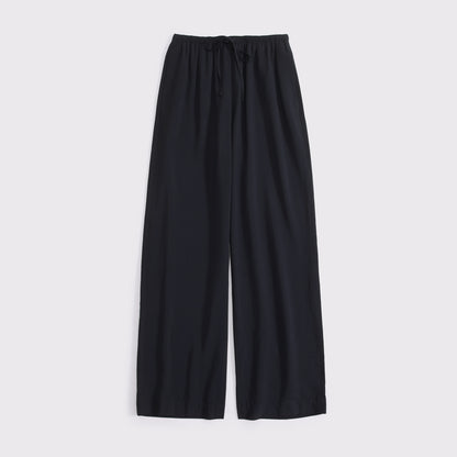 Abercrombie A&F Gemma Crepe Wide Leg Pull-On Pant