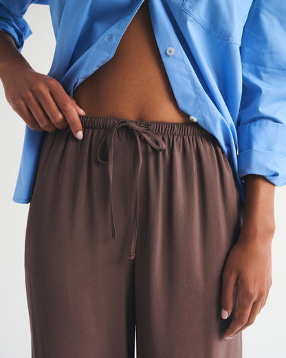 Abercrombie A&F Gemma Crepe Wide Leg Pull-On Pant