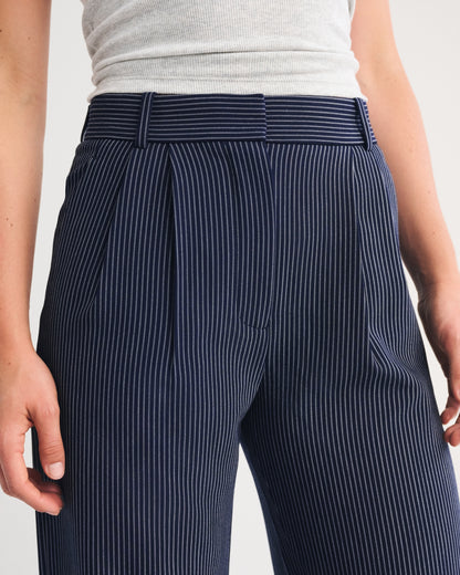 Abercrombie A&F Sloane Tailored Wide Leg Pant