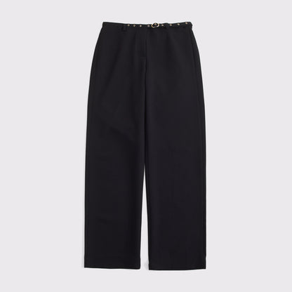 Abercrombie Clean Waist Low Rise Tailored Wide Leg Pant