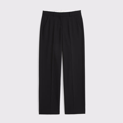 Abercrombie Low Rise Adjustable Waist Tailored Straight Pant