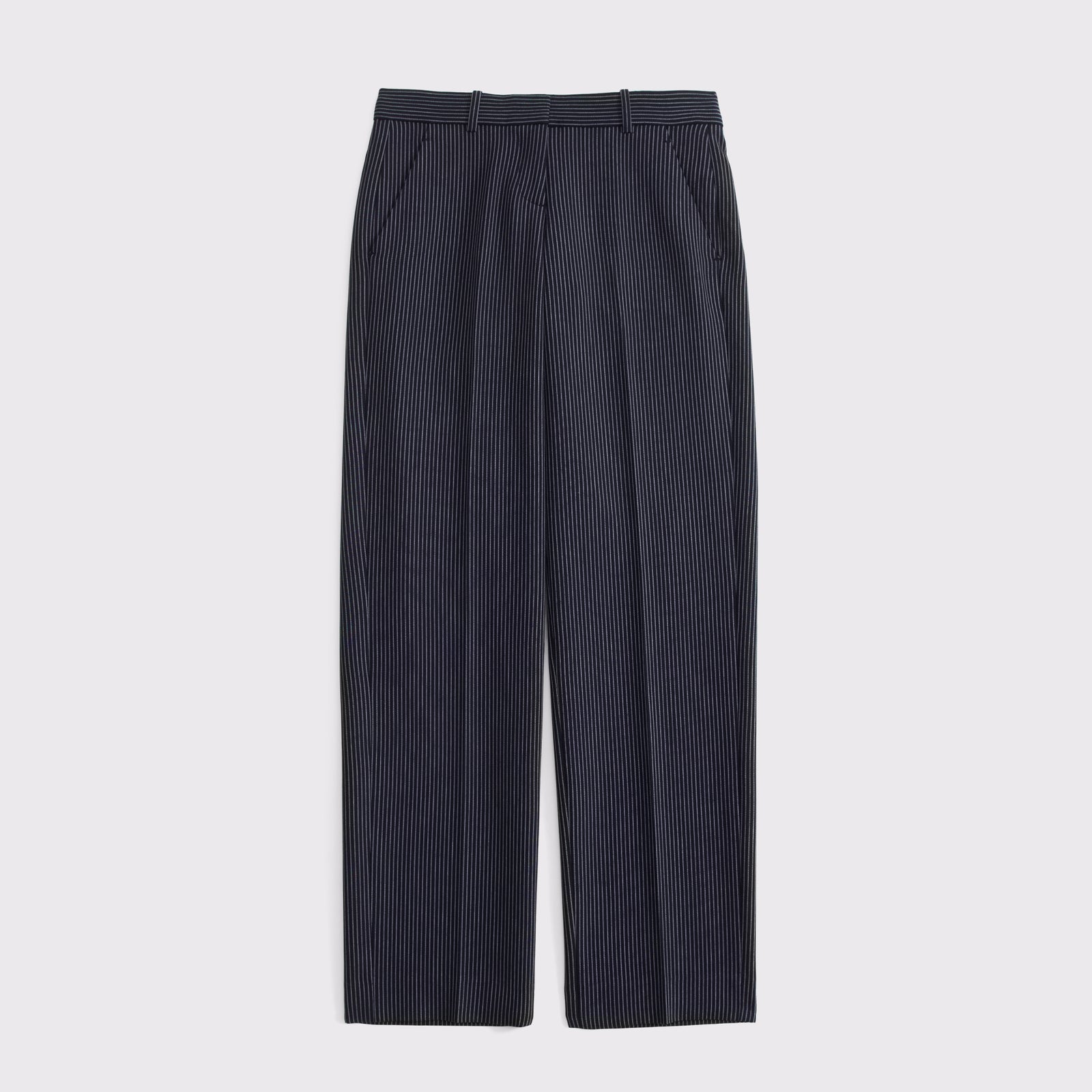 Abercrombie Low Rise Adjustable Waist Tailored Straight Pant