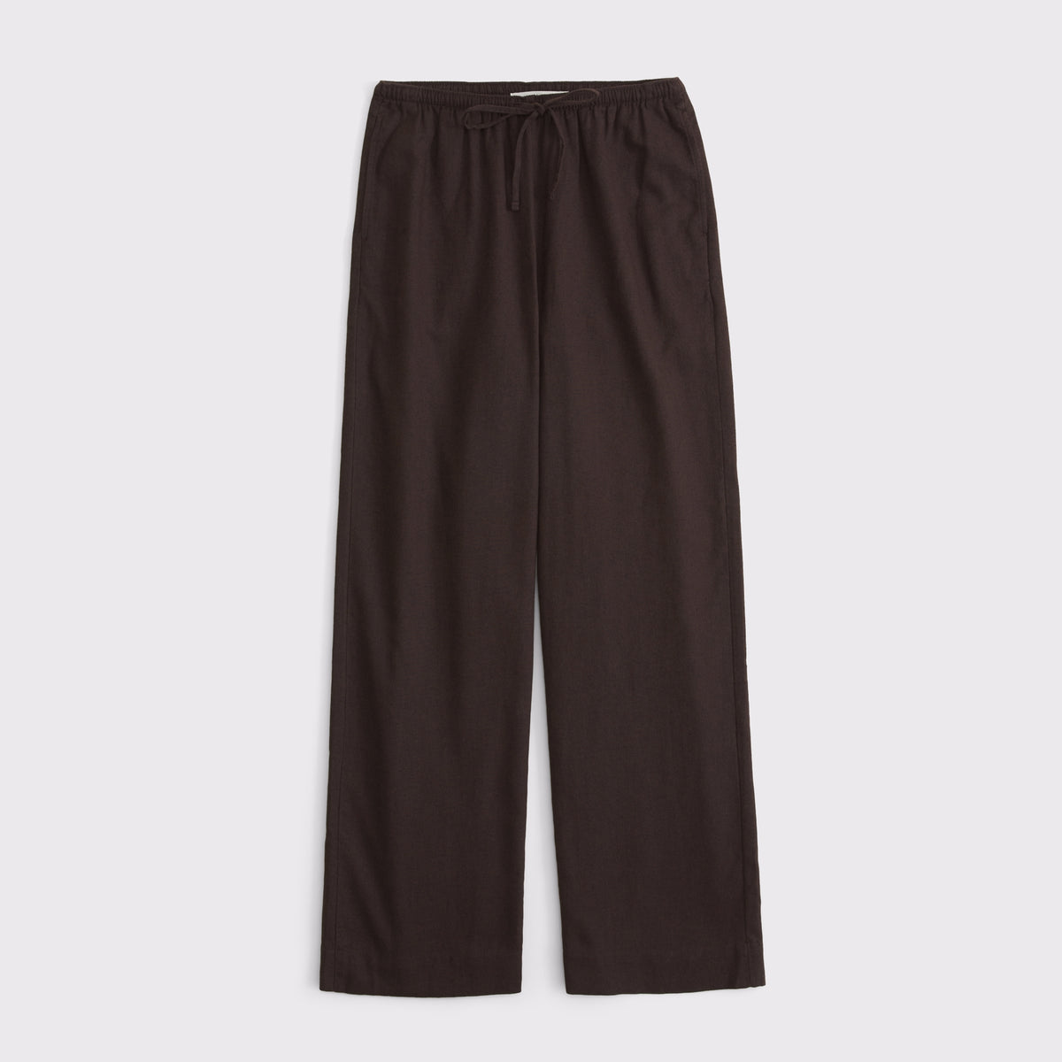 Abercrombie A&F Gemma Linen-Blend Wide Leg Pull-On Pant