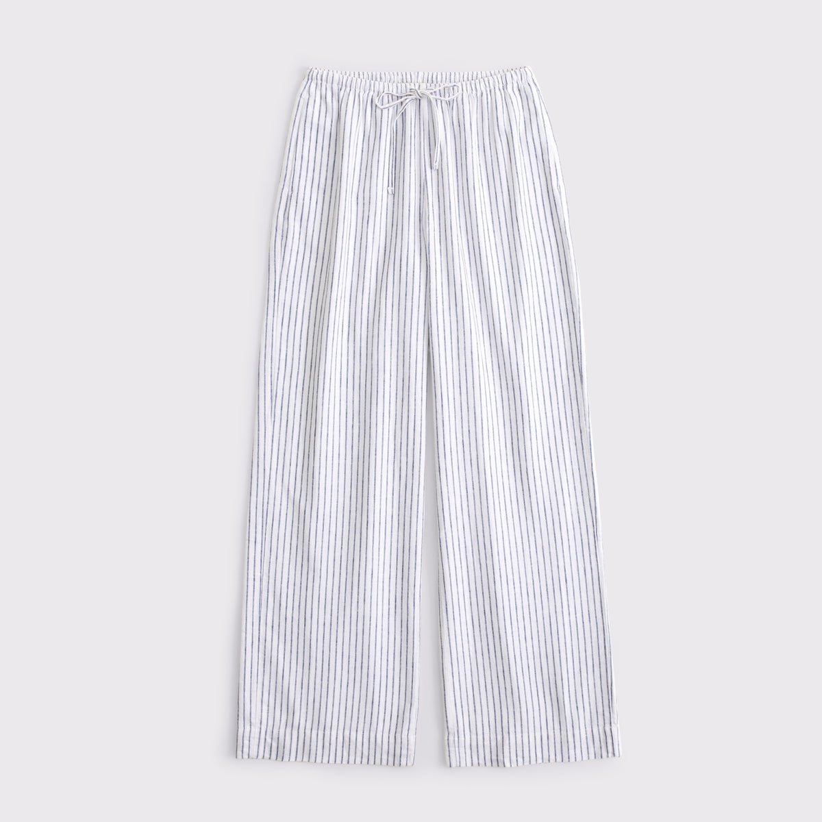 Abercrombie A&F Gemma Linen-Blend Wide Leg Pull-On Pant