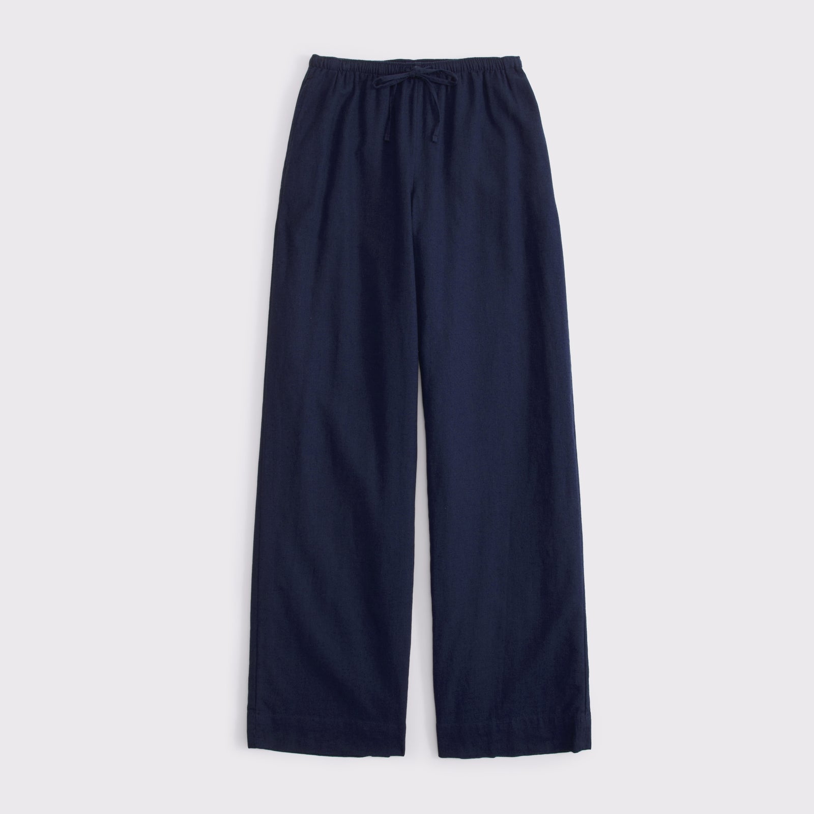 Abercrombie A&F Gemma Linen-Blend Wide Leg Pull-On Pant