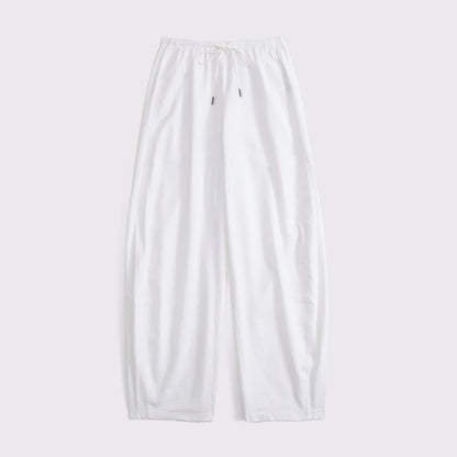 Abercrombie Linen-Blend Barrel Pull-On Pant