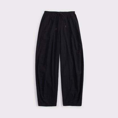 Abercrombie Linen-Blend Barrel Pull-On Pant