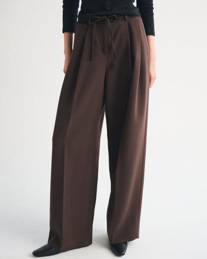 Abercrombie A&F Sloane Tailored Wide Leg Pull-On Pant