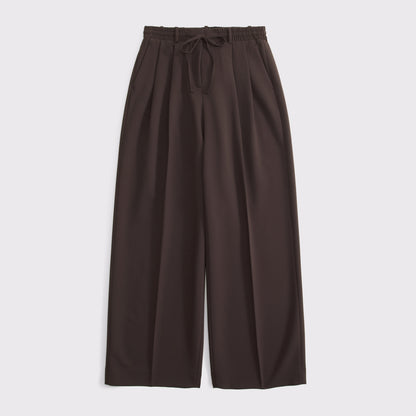 Abercrombie A&F Sloane Tailored Wide Leg Pull-On Pant