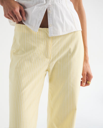 Abercrombie Clean Waist Low Rise Poplin Wide Leg Pant