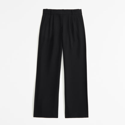 Abercrombie A&F Sloane Low Rise Tailored Wide Leg Pant