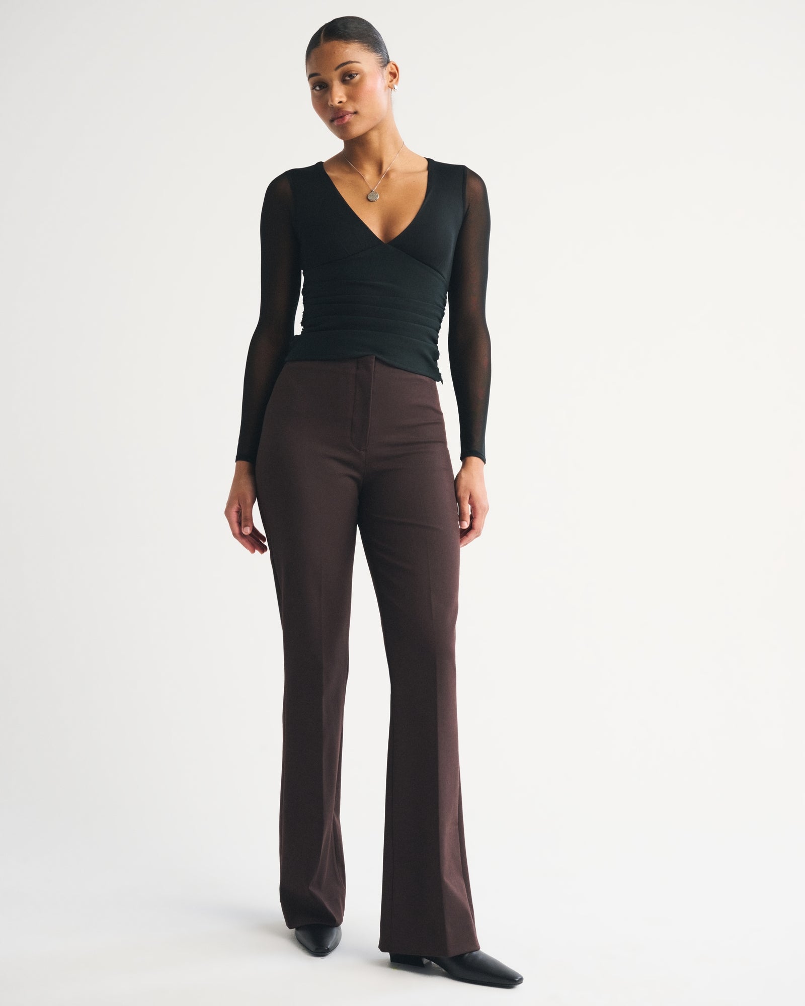 Abercrombie Curve Love A&F Forme Bootcut Pant