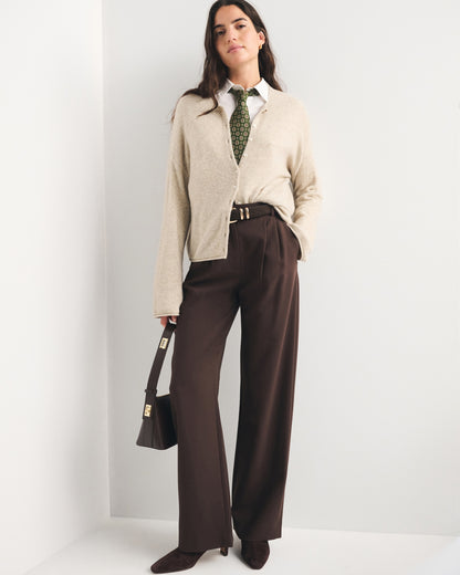 Abercrombie A&F Sloane Tailored Wide Leg Pant