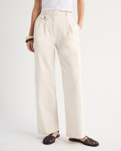 Abercrombie A&F Sloane Chino Tailored Wide Leg Pant