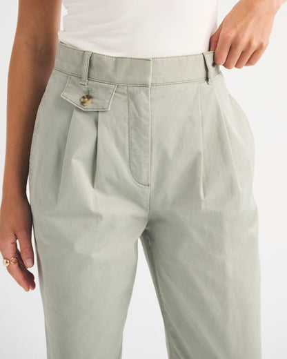 Abercrombie A&F Sloane Chino Tailored Wide Leg Pant