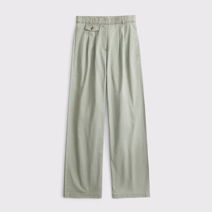 Abercrombie A&F Sloane Chino Tailored Wide Leg Pant