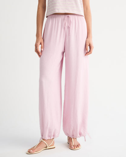 Abercrombie Convertible Crinkle Balloon Pull-On Pant