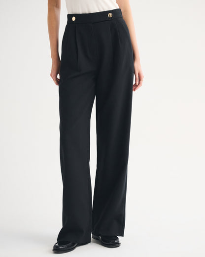 Abercrombie A&F Sloane Tailored Wide Leg Pant