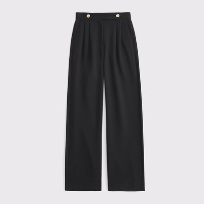 Abercrombie A&F Sloane Tailored Wide Leg Pant