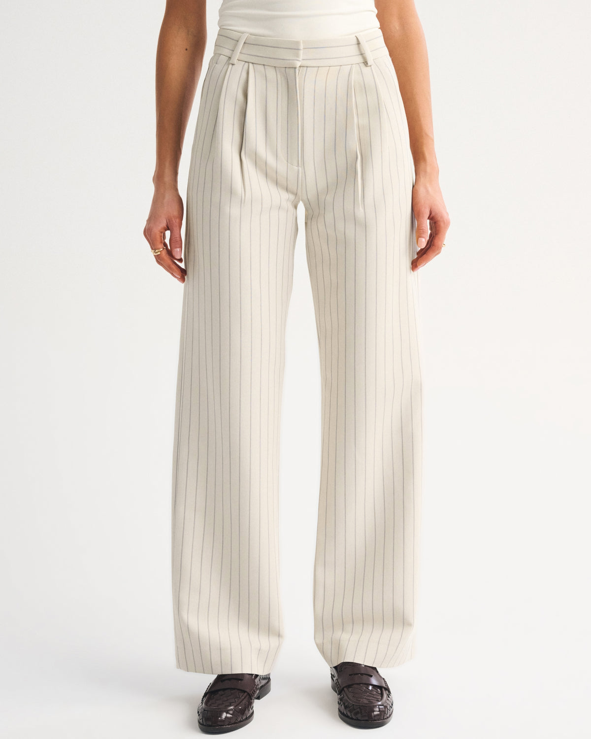 Abercrombie A&F Sloane Tailored Wide Leg Pant