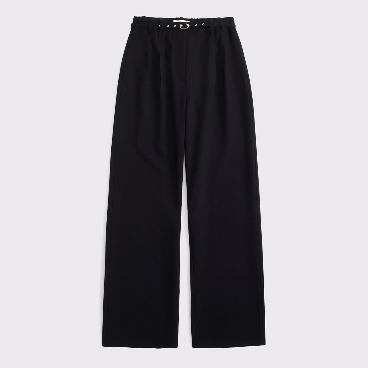 Abercrombie Curve Love A&F Sloane Tailored Hardware Wide Leg Pant