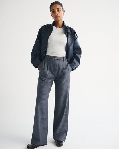 Abercrombie A&F Sloane Tailored Wide Leg Pant