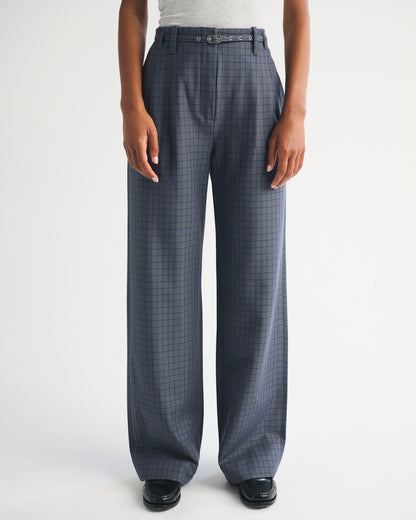 Abercrombie A&F Sloane Tailored Wide Leg Pant