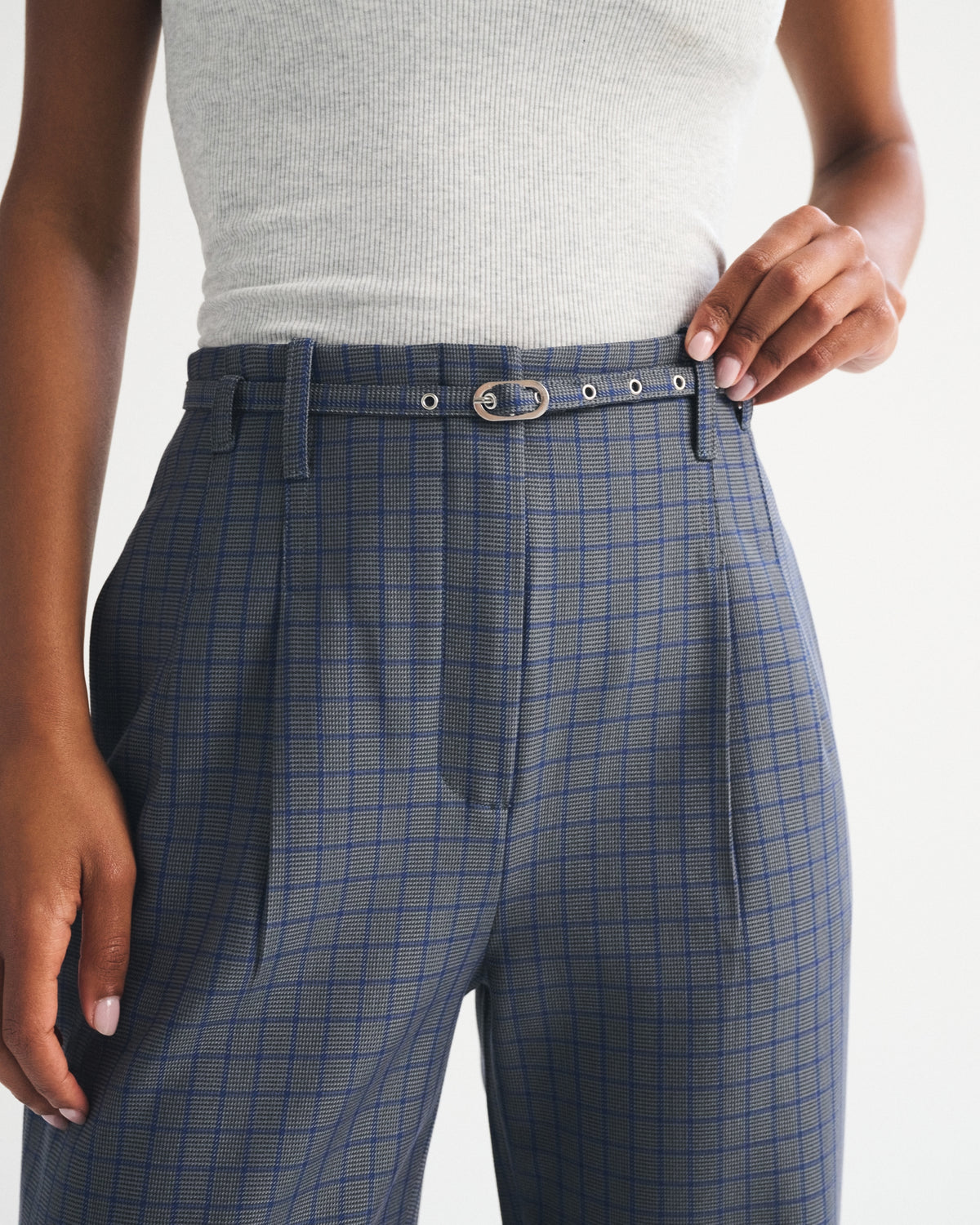 Abercrombie A&F Sloane Tailored Wide Leg Pant