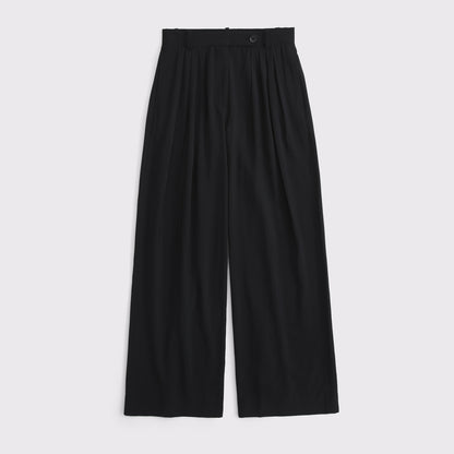 Abercrombie High Rise Crepe Tailored Palazzo Pant