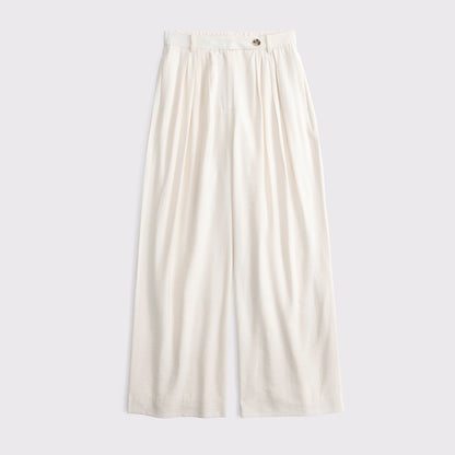 Abercrombie High Rise Crepe Tailored Palazzo Pant
