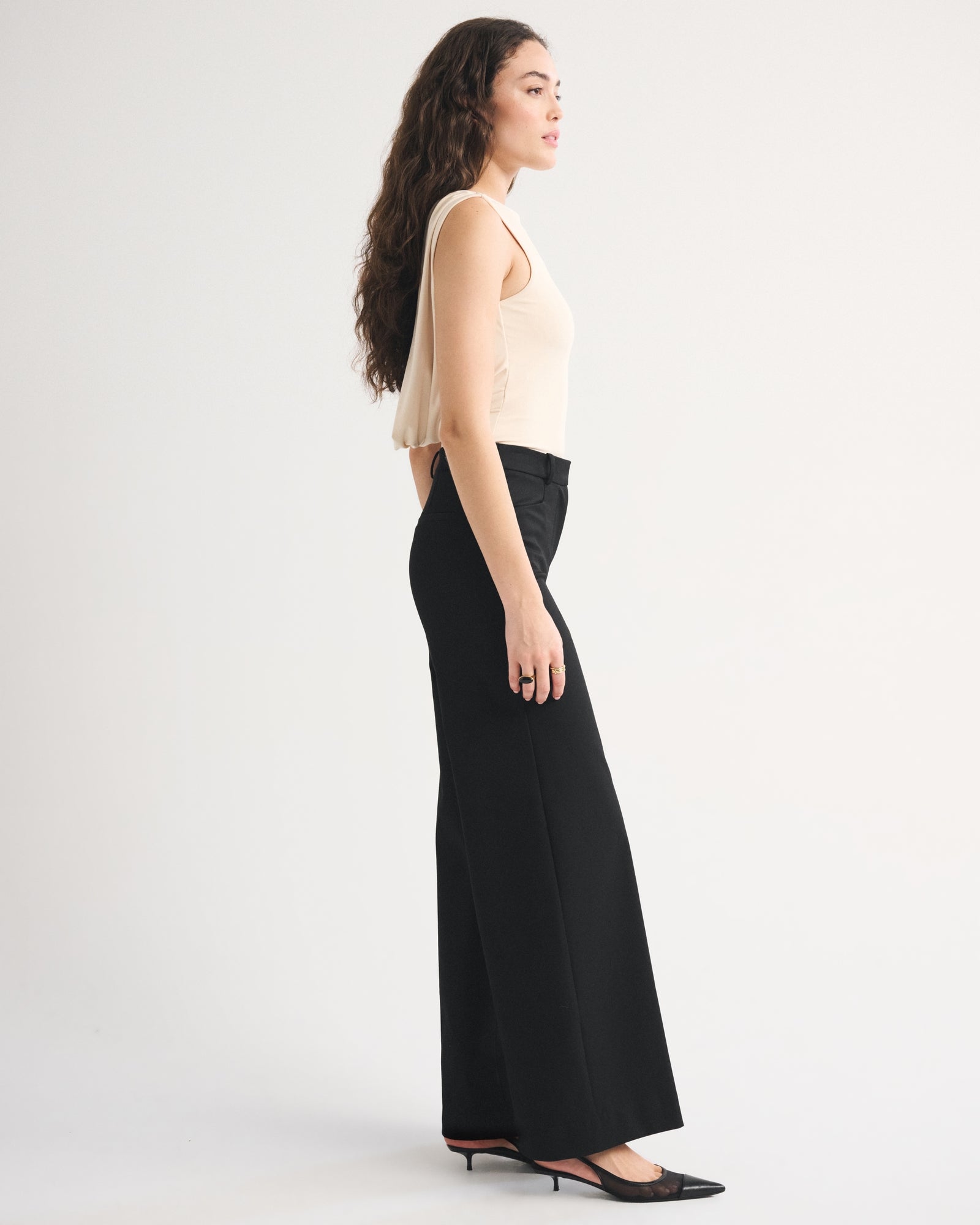 Abercrombie A&F Forme Ultra Wide Leg Pant