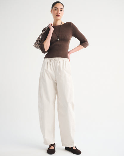 Abercrombie Twill Barrel Pull-On Pant