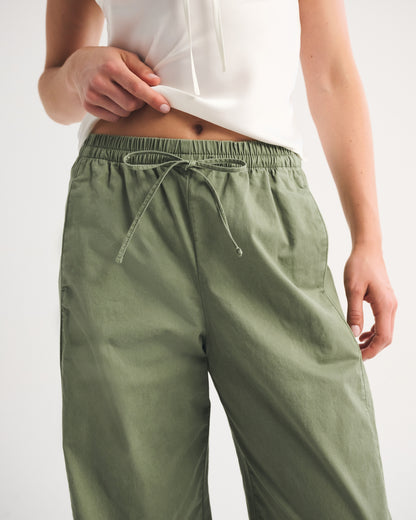 Abercrombie Twill Barrel Pull-On Pant