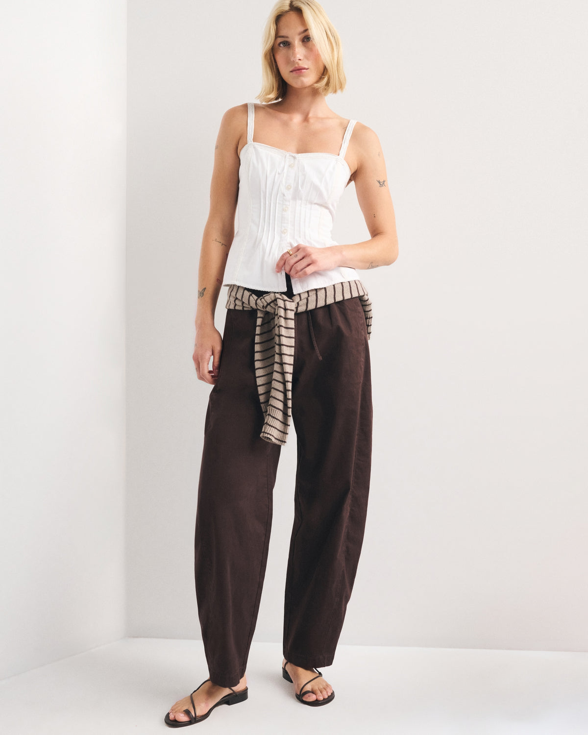 Abercrombie Twill Barrel Pull-On Pant