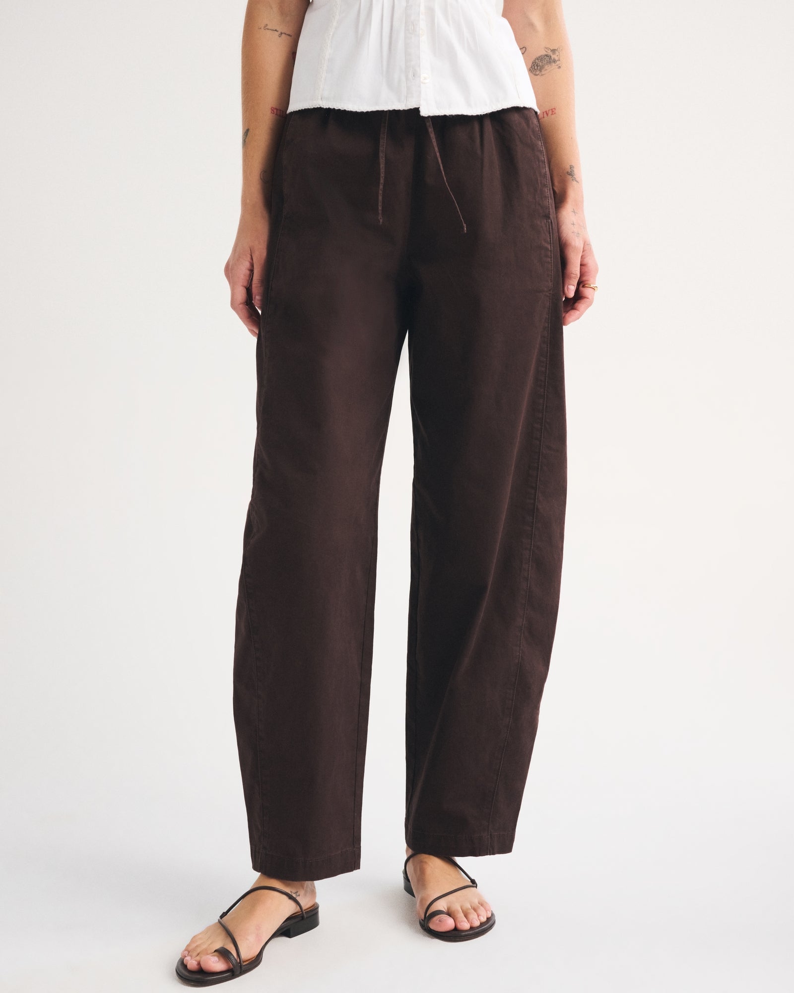 Abercrombie Twill Barrel Pull-On Pant
