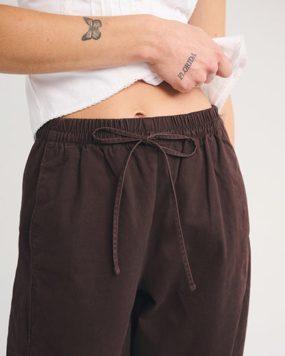 Abercrombie Twill Barrel Pull-On Pant