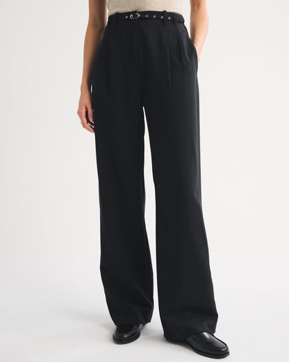 Abercrombie A&F Sloane Tailored Wide Leg Pant