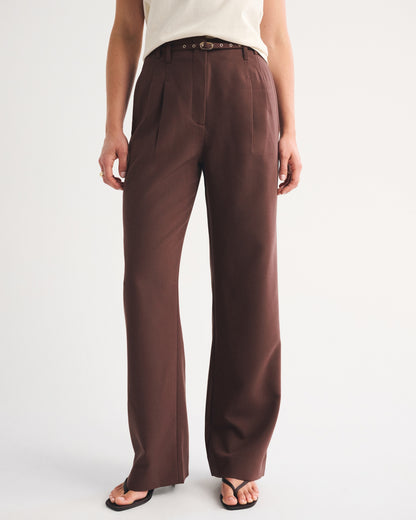 Abercrombie A&F Sloane Tailored Wide Leg Pant