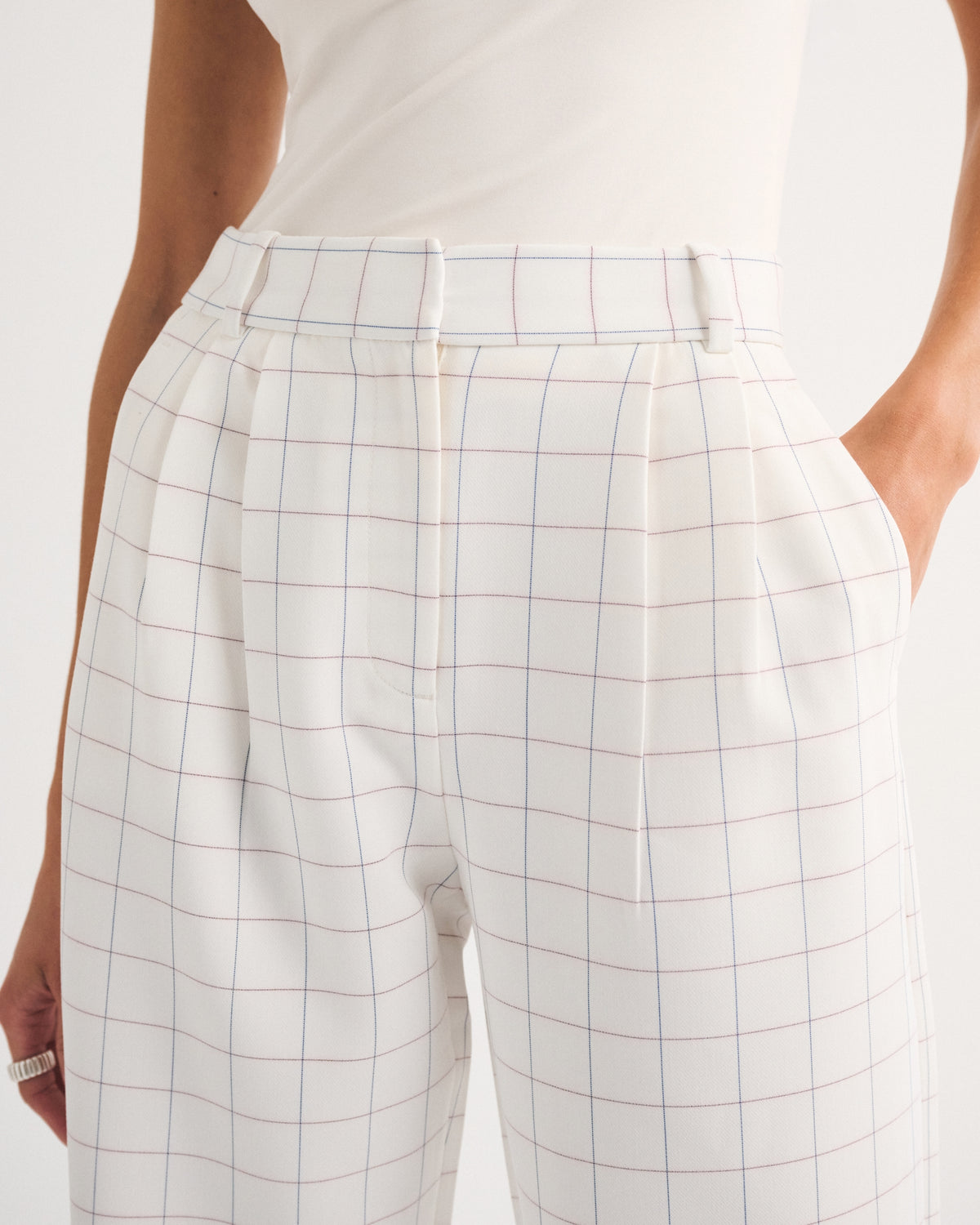 Abercrombie A&F Sloane Tailored Wide Leg Pant