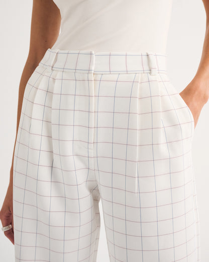 Abercrombie A&F Sloane Tailored Wide Leg Pant