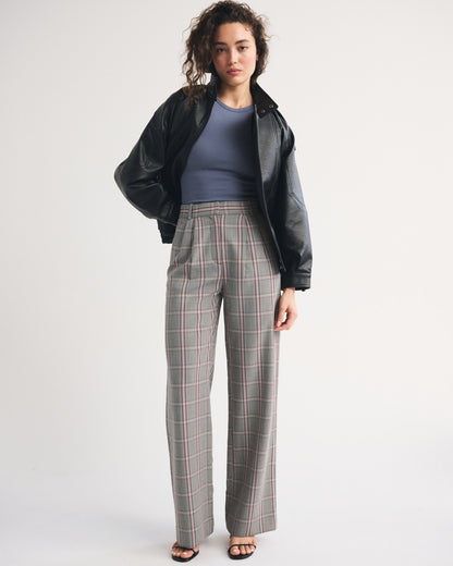 Abercrombie A&F Sloane Tailored Wide Leg Pant