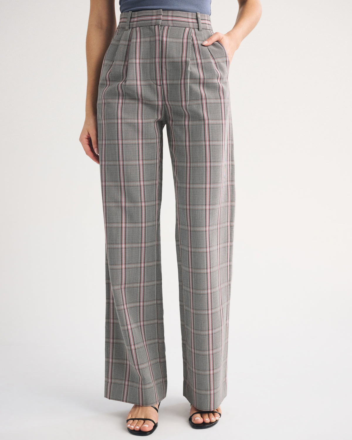 Abercrombie A&F Sloane Tailored Wide Leg Pant