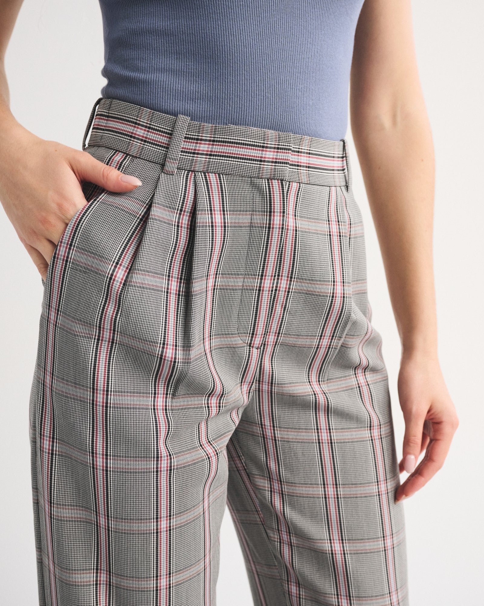 Abercrombie A&F Sloane Tailored Wide Leg Pant