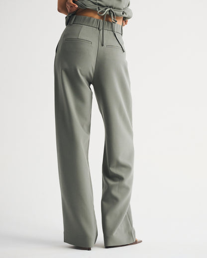 Abercrombie A&F Sloane Tailored Wide Leg Pant