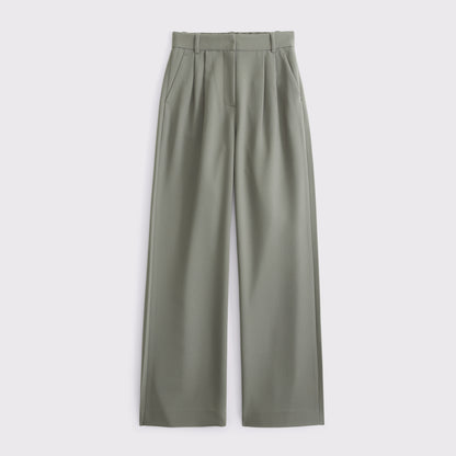 Abercrombie A&F Sloane Tailored Wide Leg Pant