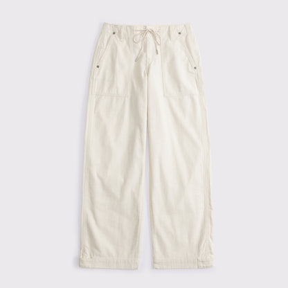 Abercrombie 100% Cotton Low Rise Ultra Loose Weekender Pant